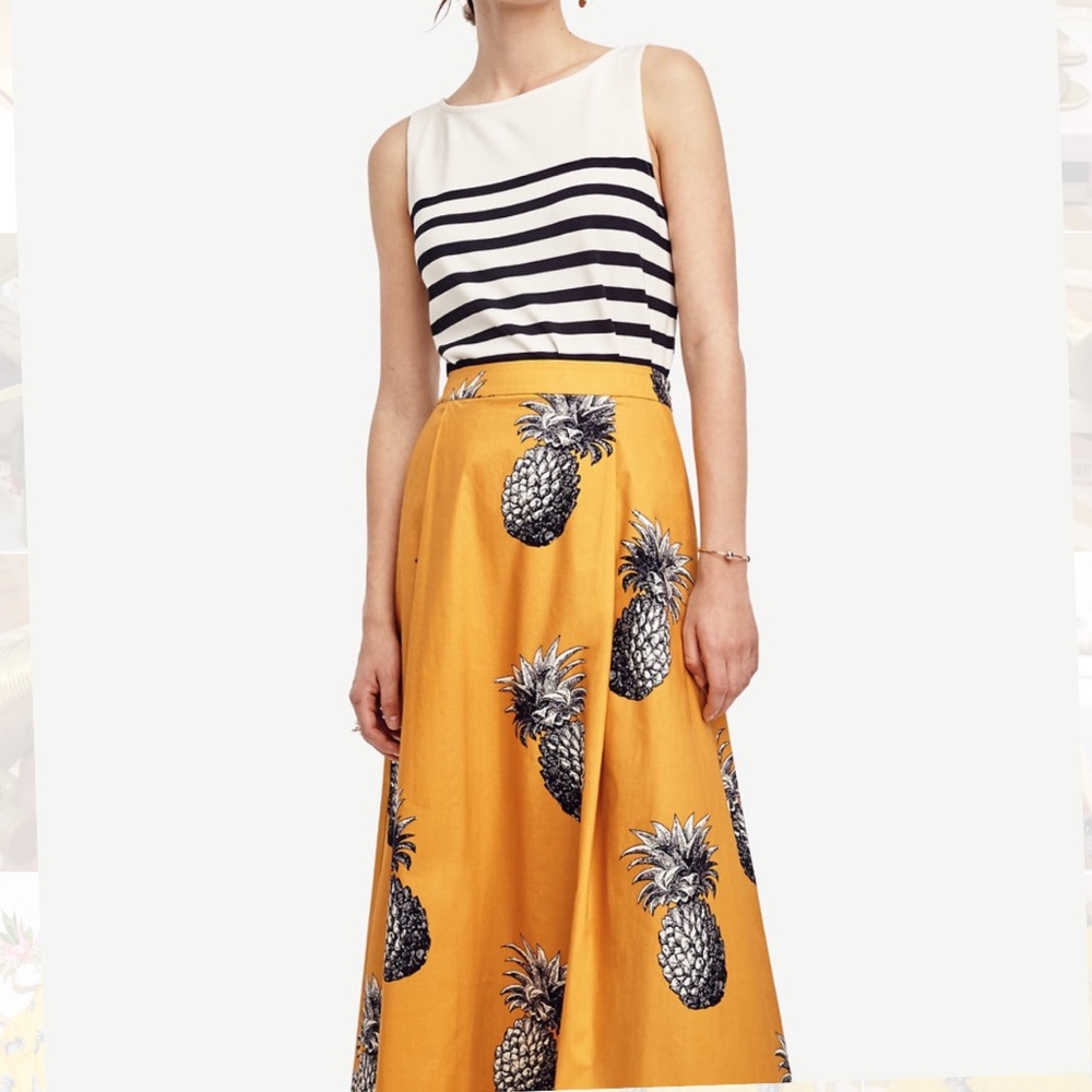 RARE Ann Taylor Pineapple Skirt! 🍍 - Picture 1 of 8